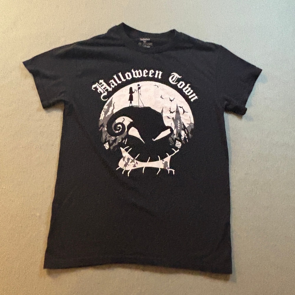 Disney Tim Burton's Nightmare Before Christmas Halloween Town Graphic Tee Mens S